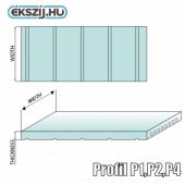 PU folyóméteres Profil P4 (lapszíj) 2