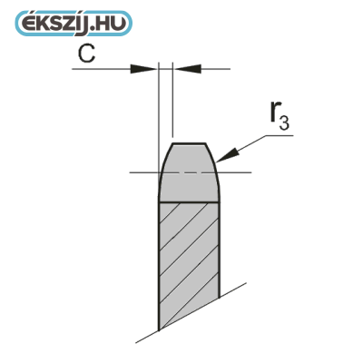 24B kúpos szorítós lánckerekek LK24B-2/21-3030 1