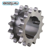 Kúpos szorítós duplex lánckerék két szimplex lánchoz